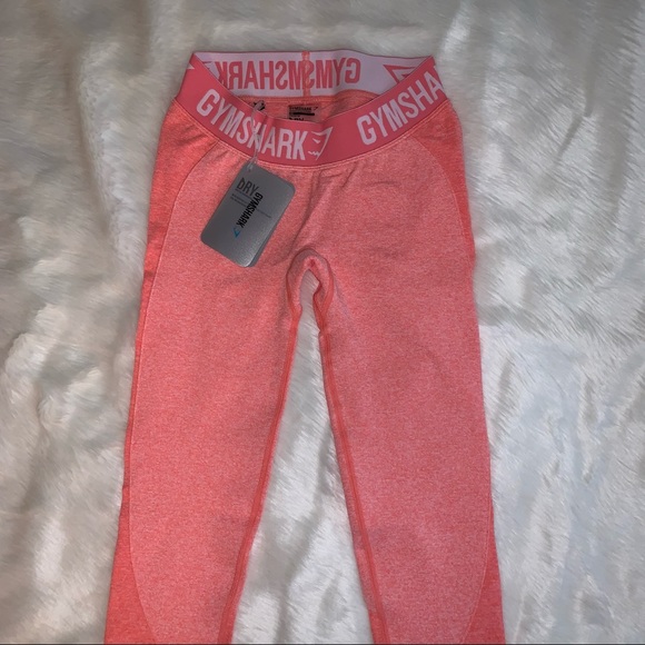 NWT {GYMSHARK} Flex Seamless Leggings, Peach Coral - Picture 11 of 15
